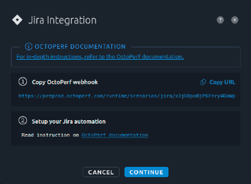 Create JIRA Notification Dialog